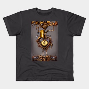 Steampunk mechanical heart Kids T-Shirt